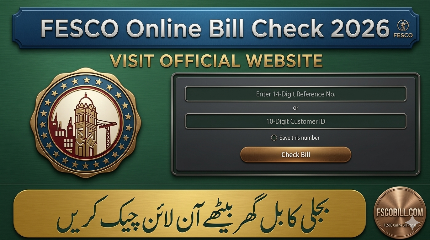 FESCO Bill Online Check 2026