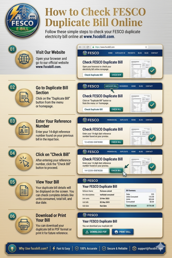 FESCO Bill Online Check 2026