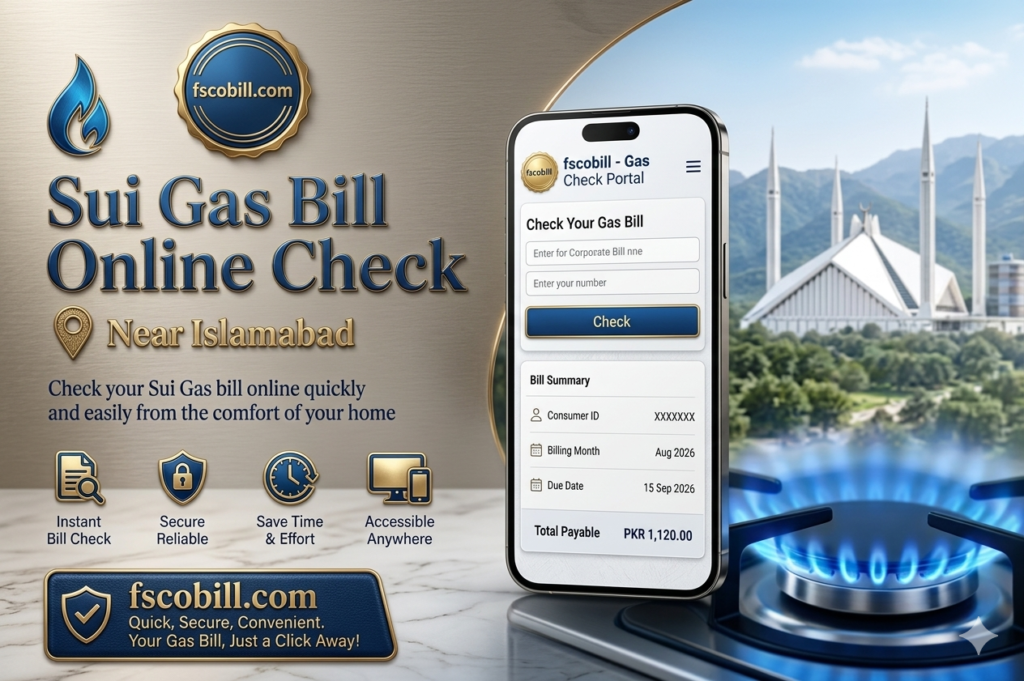 SNGPL Gas Bill Online Check 2026