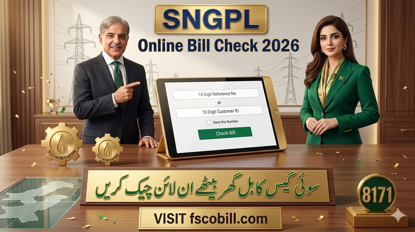 SNGPL Gas Bill Online Check 2026