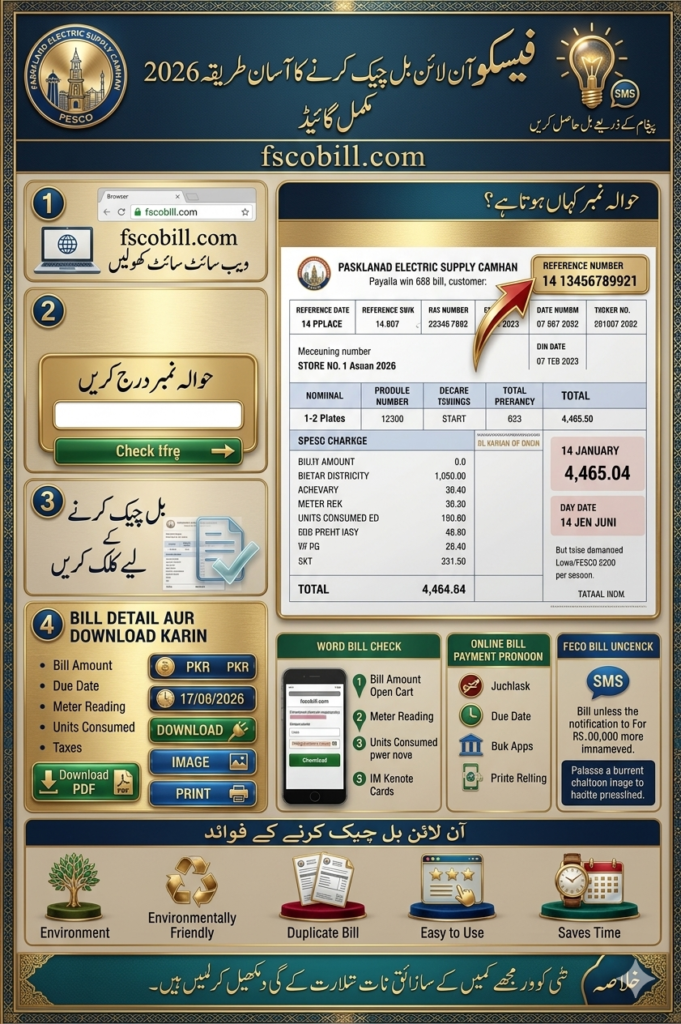 Check FESCO Bill Online 2026
